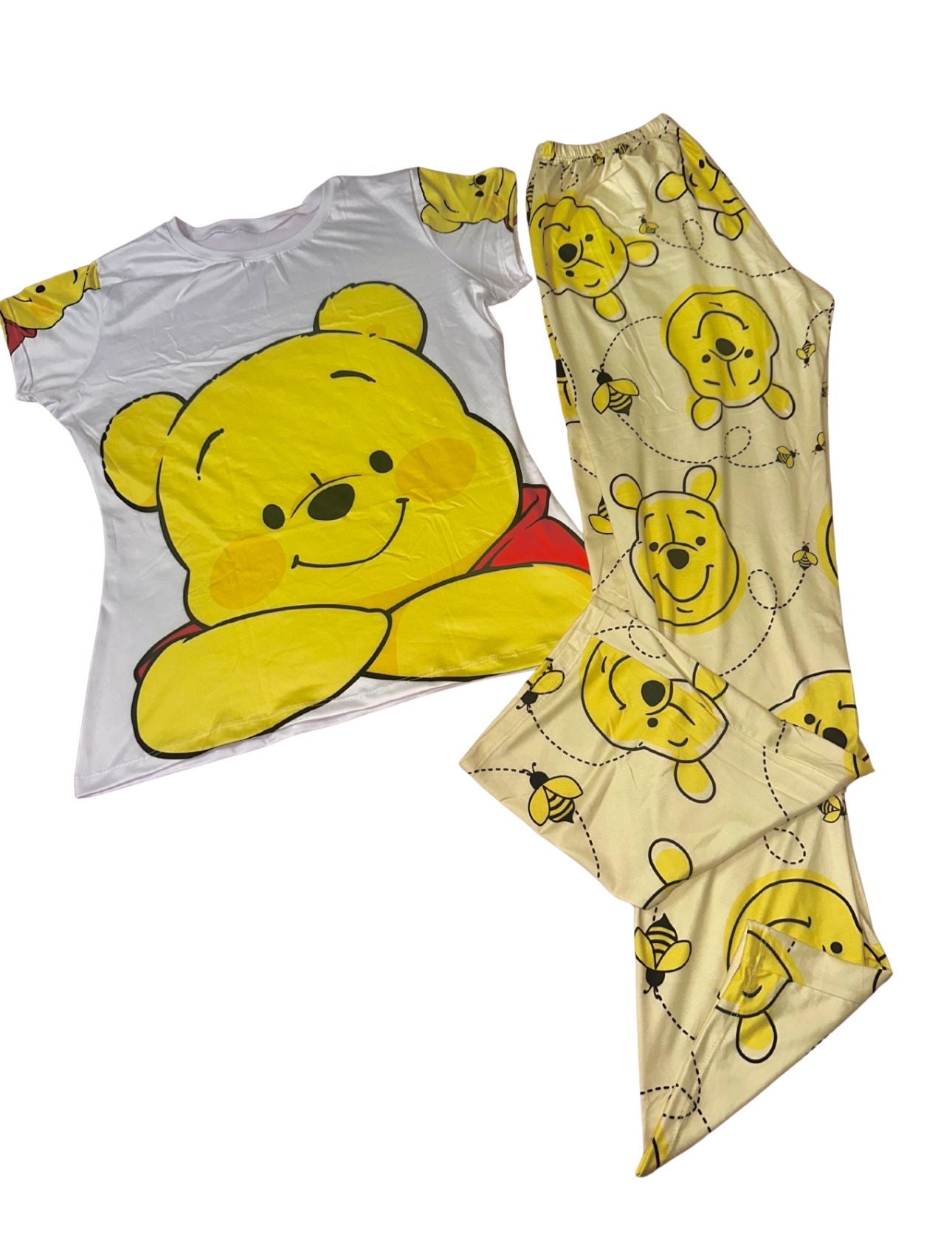 LM PAJAMA SHORTSLEEVE AND LONG PANTS YELLOW BEAR