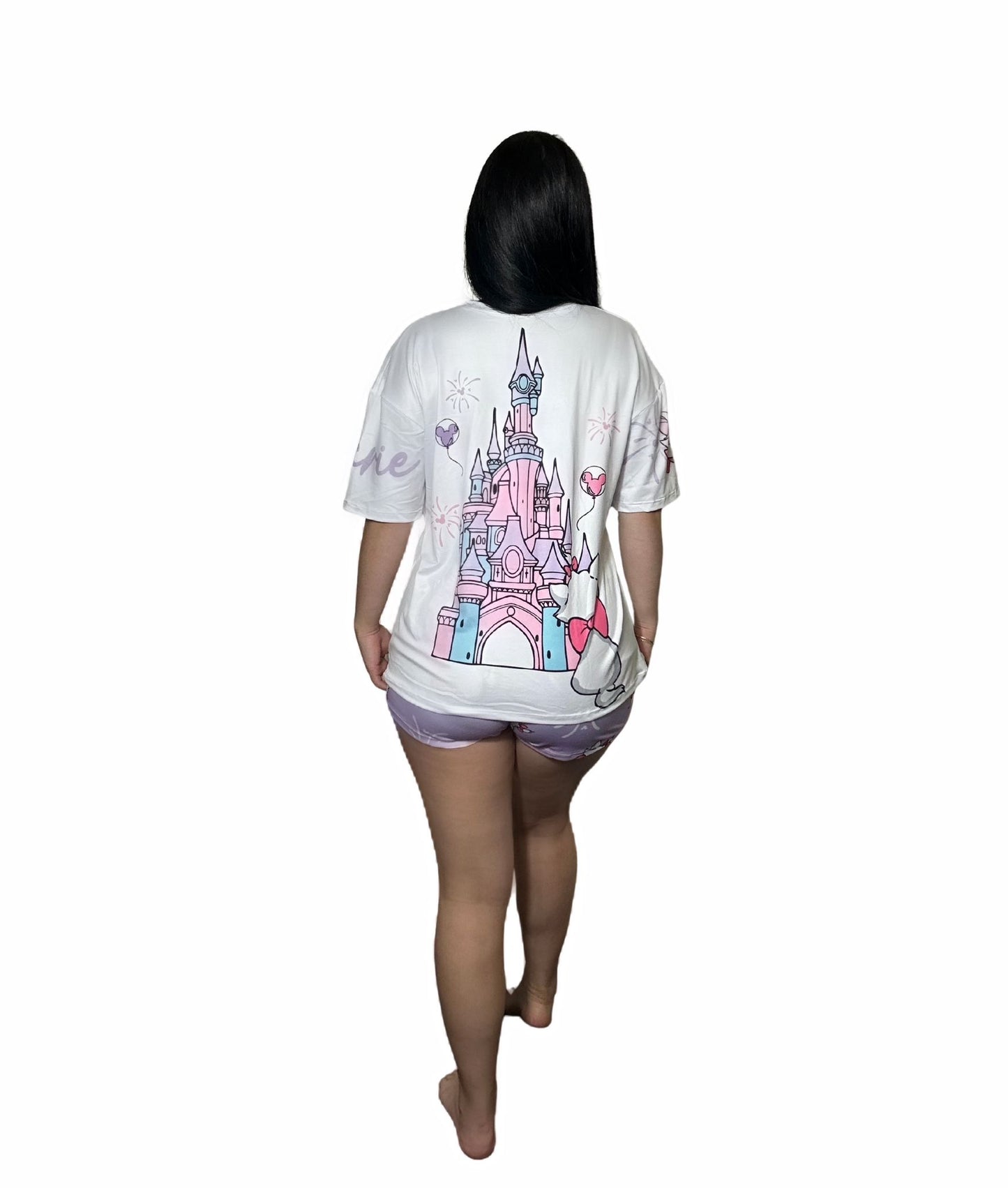 LM 3PCIECE SHORTSLEEVE OVERSIZE T-SHIRT, PANTS AND SHORT